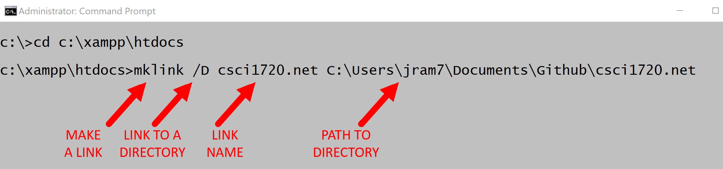 Linking to a directory