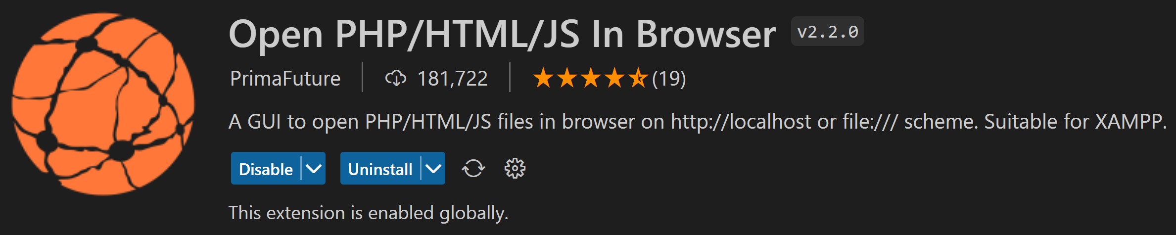 Open PHP/HTML/JS in 
                    Browser Extension